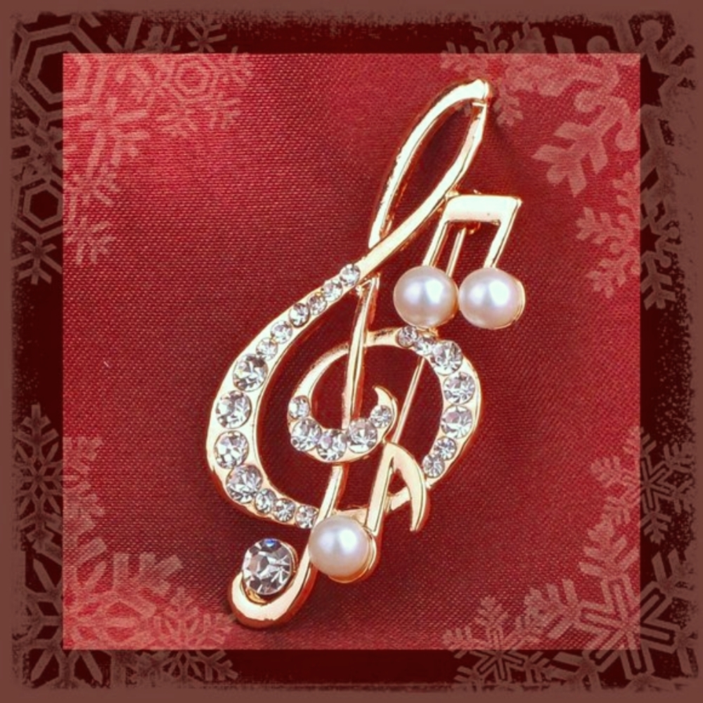2 Music Theme Brooch Pins - Picture 15 of 15